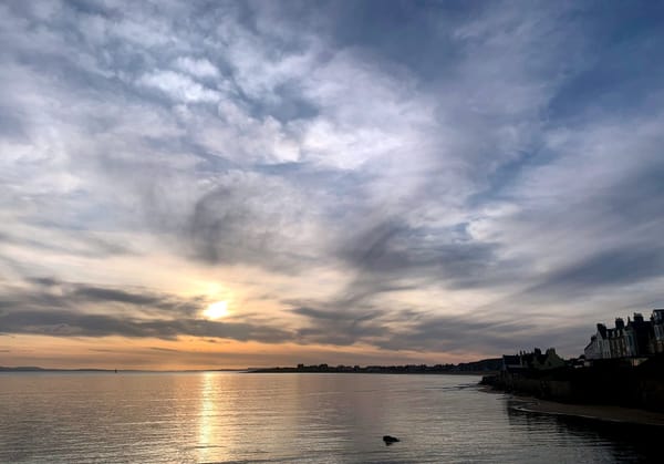 Sunset over Earlsferry and Elie.